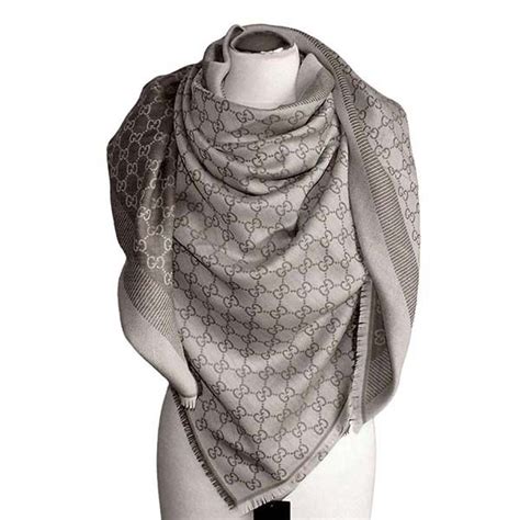 gucci wool silk gg guccissima logo scarf shawl wrap|gucci wool jacquard scarf.